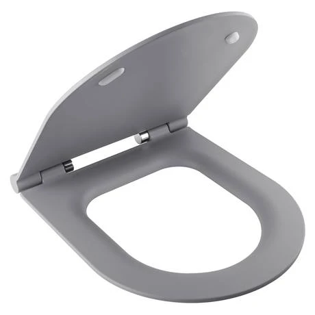 BagnoDesign Koy Matt Grey Rimless Wall Hung Toilet with Soft Close Seat 3 BagnoDesign Koy Matt Grey Rimless Wall Hung Toilet with Soft Close Seat - Image 3