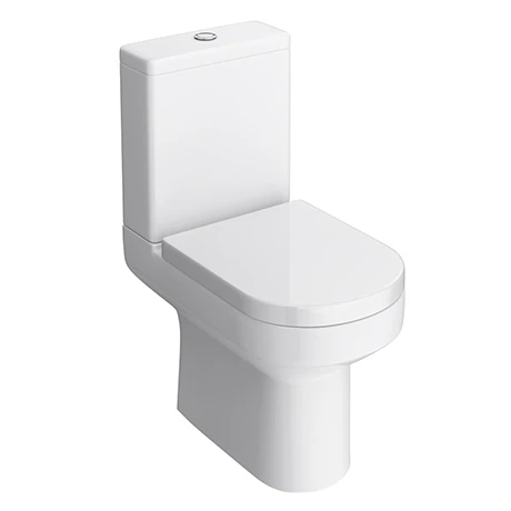 Metro Close Coupled Modern Toilet + Soft Close Seat 1 Metro Close Coupled Modern Toilet + Soft Close Seat
