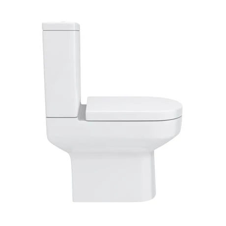 Metro Close Coupled Modern Toilet + Soft Close Seat 2 Metro Close Coupled Modern Toilet + Soft Close Seat - Image 2