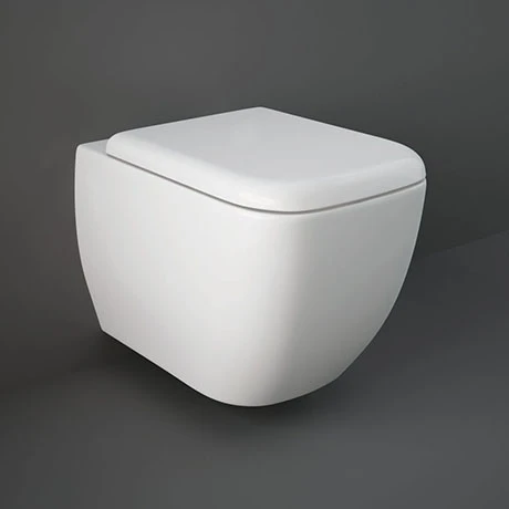 RAK Metropolitan Wall Hung Rimless Pan + Soft Close Seat 1 RAK Metropolitan Wall Hung Rimless Pan + Soft Close Seat