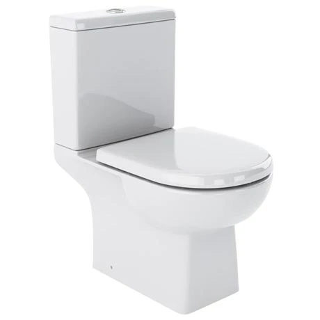 Marina Modern Close Coupled Toilet + Soft Close Seat 1 Marina Modern Close Coupled Toilet + Soft Close Seat
