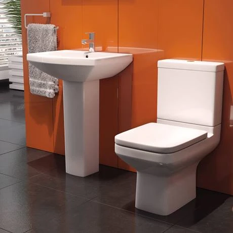 Monza Square Short Projection Toilet + Soft Close Seat 2 Monza Square Short Projection Toilet + Soft Close Seat - Image 2
