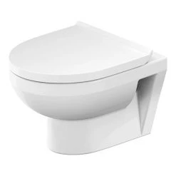 Duravit No.1 HygieneGlaze Compact 480mm Rimless Wall Hung Toilet + Seat