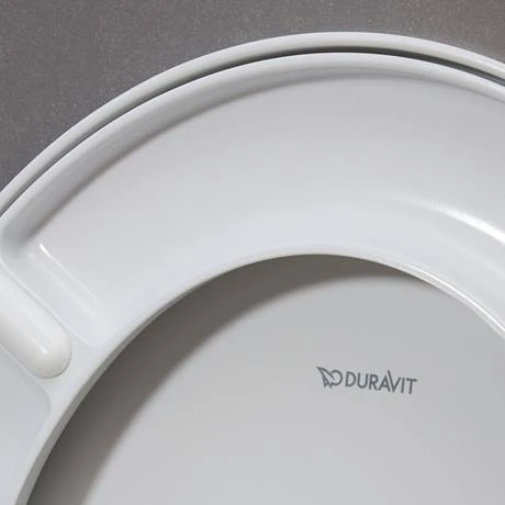 Duravit No.1 HygieneGlaze Compact 480mm Rimless Wall Hung Toilet + Seat 4 Duravit No.1 HygieneGlaze Compact 480mm Rimless Wall Hung Toilet + Seat - Image 4