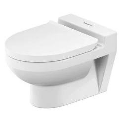 Duravit No.1 HygieneGlaze Compact Rimless Wall Hung Toilet + Soft-Close Seat