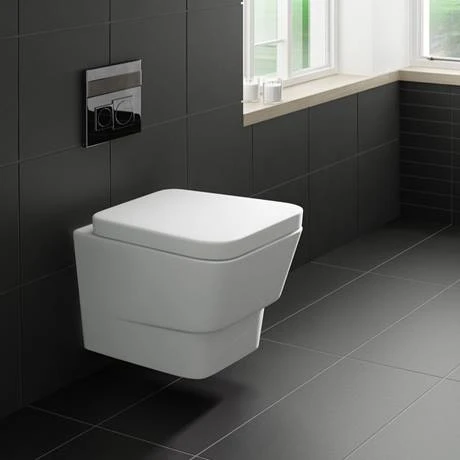 Nuie Cambria Wall Hung Toilet with Dual Flush Concealed Cistern + Wall Hung Frame 3 Nuie Cambria Wall Hung Toilet with Dual Flush Concealed Cistern + Wall Hung Frame - Image 3