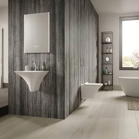 Hudson Reed Grace Rimless Wall Hung Pan & Soft Close Seat - NCT140 5 Hudson Reed Grace Rimless Wall Hung Pan & Soft Close Seat - NCT140 - Image 5