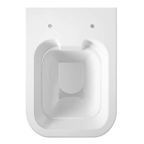 Hudson Reed Grace Rimless Wall Hung Pan & Soft Close Seat - NCT140 4 Hudson Reed Grace Rimless Wall Hung Pan & Soft Close Seat - NCT140 - Image 4