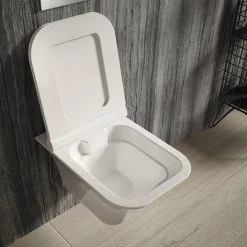 Hudson Reed Grace Rimless Wall Hung Pan & Soft Close Seat - NCT140 11 Hudson Reed Grace Rimless Wall Hung Pan & Soft Close Seat - NCT140 -Hot Sale Toilet Store NCT140 detail1 460
