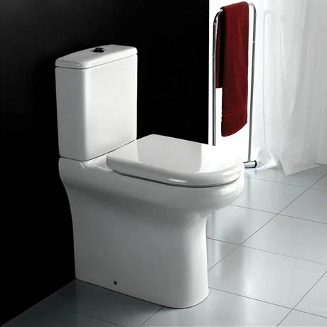 RAK Compact Deluxe Extended Height Close Coupled Toilet + Soft Close Seat 1 RAK Compact Deluxe Extended Height Close Coupled Toilet + Soft Close Seat