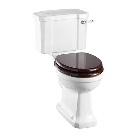 Burlington Rimless Close Coupled WC with 440mm Lever Cistern 1 Burlington Rimless Close Coupled WC with 440mm Lever Cistern