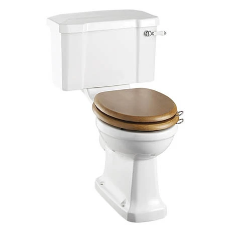 Burlington Rimless Close Coupled WC with 520mm Lever Cistern 1 Burlington Rimless Close Coupled WC with 520mm Lever Cistern