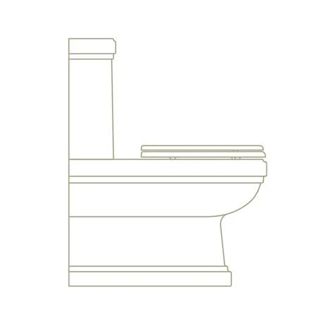 Burlington Riviera Close Coupled BTW Toilet with Soft Close Seat 3 Burlington Riviera Close Coupled BTW Toilet with Soft Close Seat - Image 3