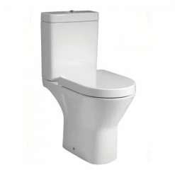 RAK Resort Maxi Rimless Close Coupled Full Access Toilet + Quick Release Soft Close Urea Seat