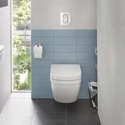 Grohe Solido 0.82m Frame / Euro Compact Rimless Complete WC 5 in 1 Pack + FREE TOILET ROLL HOLDER -Hot Sale Toilet Store SOLI 5IN1 D3 460