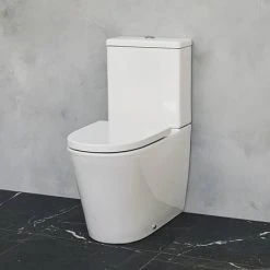 Britton Bathrooms Sphere Rimless Close Coupled Toilet + Soft Close Seat 10 Britton Bathrooms Sphere Rimless Close Coupled Toilet + Soft Close Seat -Hot Sale Toilet Store SPHECC D1 460