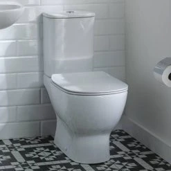 Ideal Standard Tesi AquaBlade Close Coupled WC + Seat -Hot Sale Toilet Store TES CC SC D2 460