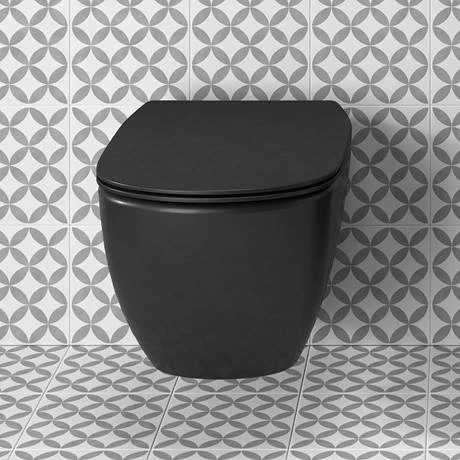 Ideal Standard Tesi Silk Black AquaBlade Wall Hung WC + Soft Close Seat 3 Ideal Standard Tesi Silk Black AquaBlade Wall Hung WC + Soft Close Seat - Image 3