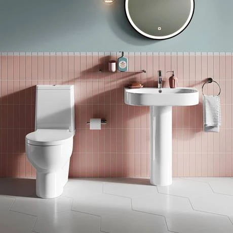 Britton Bathrooms Trim Close Coupled Toilet + Soft Close Seat 2 Britton Bathrooms Trim Close Coupled Toilet + Soft Close Seat - Image 2