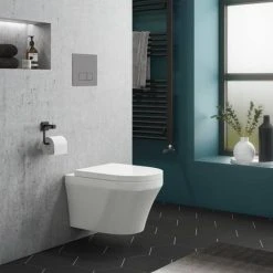 Toronto Modern Round Wall Hung Toilet inc. Soft Close Seat 5 Toronto Modern Round Wall Hung Toilet inc. Soft Close Seat -Hot Sale Toilet Store TWHWCS nd1 460