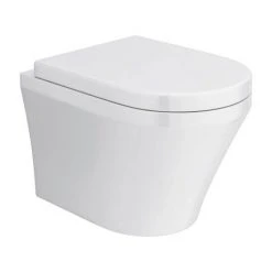 Hot Sale Toilet Store 36 Toronto Modern Round Wall Hung Toilet inc. Soft Close Seat
