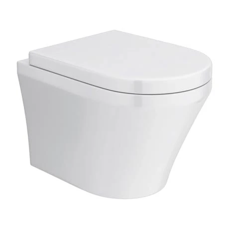 Toronto Modern Round Wall Hung Toilet inc. Soft Close Seat 1 Toronto Modern Round Wall Hung Toilet inc. Soft Close Seat