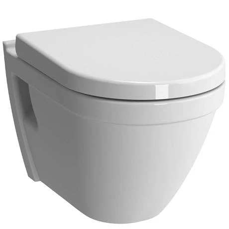 VitrA S50 Rimless Wall Hung Toilet with Seat 2 VitrA S50 Rimless Wall Hung Toilet with Seat - Image 2