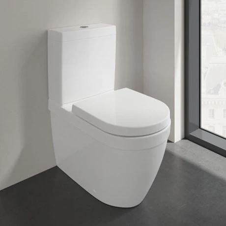 Villeroy and Boch Architectura Rimless Close Coupled Toilet (Bottom Entry Water Inlet) + Seat 1 Villeroy and Boch Architectura Rimless Close Coupled Toilet (Bottom Entry Water Inlet) + Seat