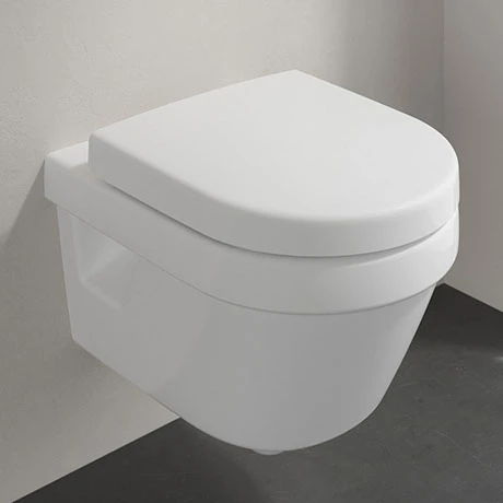 Villeroy and Boch Architectura Compact Rimless Wall Hung Toilet + Soft Close Seat 1 Villeroy and Boch Architectura Compact Rimless Wall Hung Toilet + Soft Close Seat