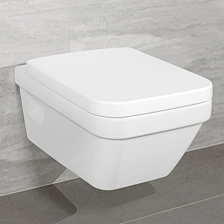 Villeroy and Boch Architectura Square Rimless Wall Hung Toilet + Seat 1 Villeroy and Boch Architectura Square Rimless Wall Hung Toilet + Seat