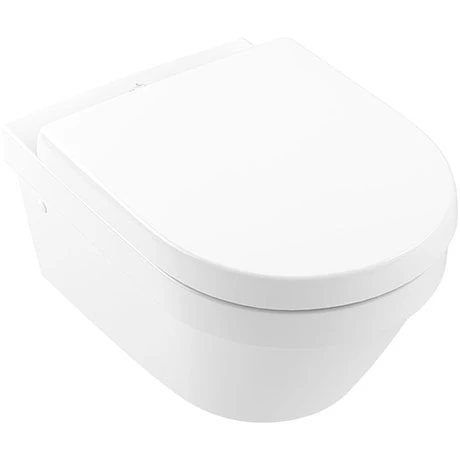 Villeroy and Boch Architectura Round Rimless Wall Hung Toilet + Seat 1 Villeroy and Boch Architectura Round Rimless Wall Hung Toilet + Seat