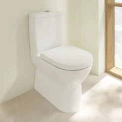 Villeroy and Boch O.novo BTW Close Coupled Toilet (Side/Rear Entry Water Inlet) + Soft Close Seat 6 Villeroy and Boch O.novo BTW Close Coupled Toilet (Side/Rear Entry Water Inlet) + Soft Close Seat -Hot Sale Toilet Store VBONBICCWC D1 460