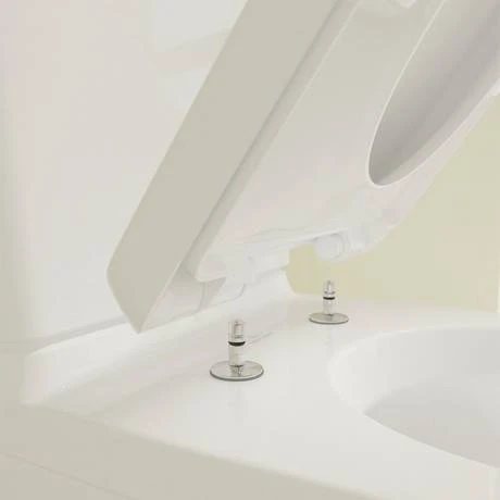 Villeroy and Boch O.novo Rimless BTW Close Coupled Toilet (Side/Rear Entry Water Inlet) + Soft Close Seat 2 Villeroy and Boch O.novo Rimless BTW Close Coupled Toilet (Side/Rear Entry Water Inlet) + Soft Close Seat - Image 2