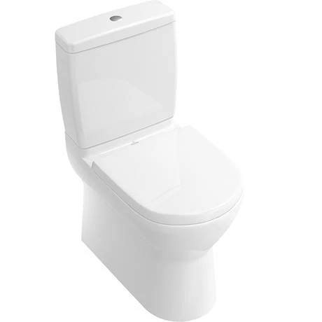 Villeroy and Boch O.novo BTW Close Coupled Toilet (Side/Rear Entry Water Inlet) + Soft Close Seat 4 Villeroy and Boch O.novo BTW Close Coupled Toilet (Side/Rear Entry Water Inlet) + Soft Close Seat - Image 4