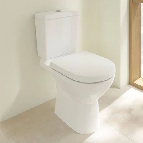 Villeroy and Boch O.novo Close Coupled Toilet (Side/Rear Entry Water Inlet) + Soft Close Seat 4 Villeroy and Boch O.novo Close Coupled Toilet (Side/Rear Entry Water Inlet) + Soft Close Seat - Image 4
