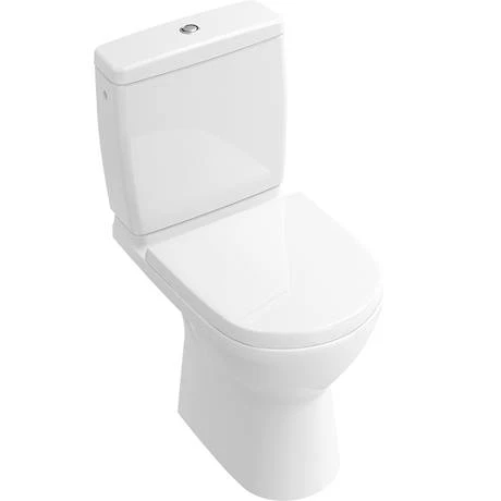 Villeroy and Boch O.novo Compact Rimless Close Coupled Toilet (Side/Rear Entry Water Inlet) + Soft Close Seat 4 Villeroy and Boch O.novo Compact Rimless Close Coupled Toilet (Side/Rear Entry Water Inlet) + Soft Close Seat - Image 4