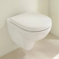 Villeroy and Boch O.novo Compact Wall Hung Toilet + Soft Close Seat 5 Villeroy and Boch O.novo Compact Wall Hung Toilet + Soft Close Seat -Hot Sale Toilet Store VBONCWHWC D1 460