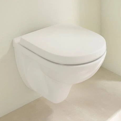 Villeroy and Boch O.novo Compact Wall Hung Toilet + Soft Close Seat 3 Villeroy and Boch O.novo Compact Wall Hung Toilet + Soft Close Seat - Image 3