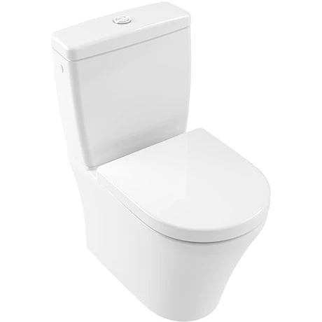 Villeroy and Boch O.novo DirectFlush Rimless BTW Close Coupled Toilet (Bottom Entry Water Inlet) + Soft Close Seat 1 Villeroy and Boch O.novo DirectFlush Rimless BTW Close Coupled Toilet (Bottom Entry Water Inlet) + Soft Close Seat