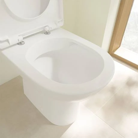 Villeroy and Boch O.novo Compact Rimless Close Coupled Toilet (Side/Rear Entry Water Inlet) + Soft Close Seat 2 Villeroy and Boch O.novo Compact Rimless Close Coupled Toilet (Side/Rear Entry Water Inlet) + Soft Close Seat - Image 2
