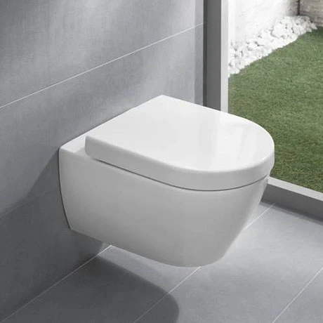 Villeroy and Boch Subway 2.0 Wall Hung Toilet + Soft Close Seat 1 Villeroy and Boch Subway 2.0 Wall Hung Toilet + Soft Close Seat