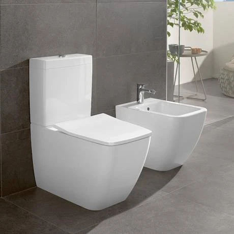 Villeroy and Boch Venticello DirectFlush Rimless BTW Close Coupled Toilet (Side/Rear Entry Water Inlet) + Soft Close Seat 2 Villeroy and Boch Venticello DirectFlush Rimless BTW Close Coupled Toilet (Side/Rear Entry Water Inlet) + Soft Close Seat - Image 2