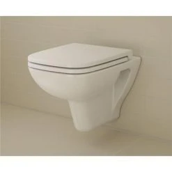 VitrA - S20 Model Wall Hung Short Projection (48cm) Pan - 2 x Seat Options 4 VitrA - S20 Model Wall Hung Short Projection (48cm) Pan - 2 x Seat Options -Hot Sale Toilet Store WALLHUNG 48CM VERY LARGE ALT 375