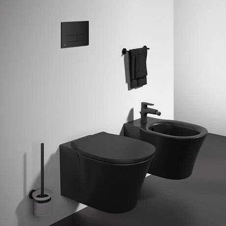 Ideal Standard Connect Air Silk Black AquaBlade Wall Hung Toilet + Soft Close Seat 6 Ideal Standard Connect Air Silk Black AquaBlade Wall Hung Toilet + Soft Close Seat - Image 6